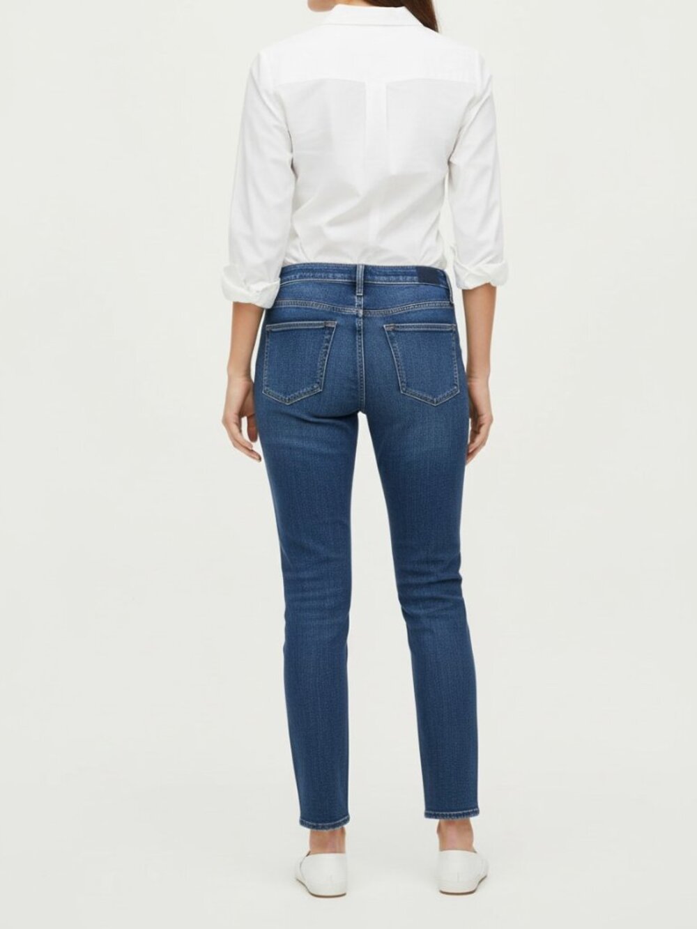 J.Crew 9" High Rise Skinny Jeans – Blue, All-Day Stretch, Slim Fit NEW - Picture 3 of 4
